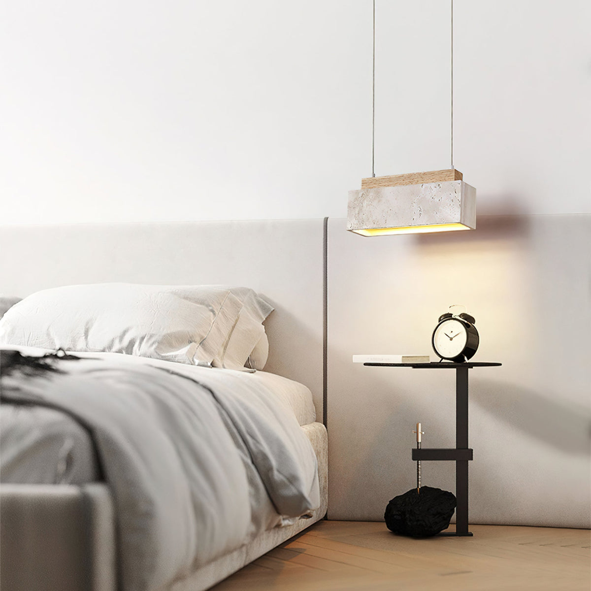 Norrelaria Travertine Pendant Light-Moonnatur