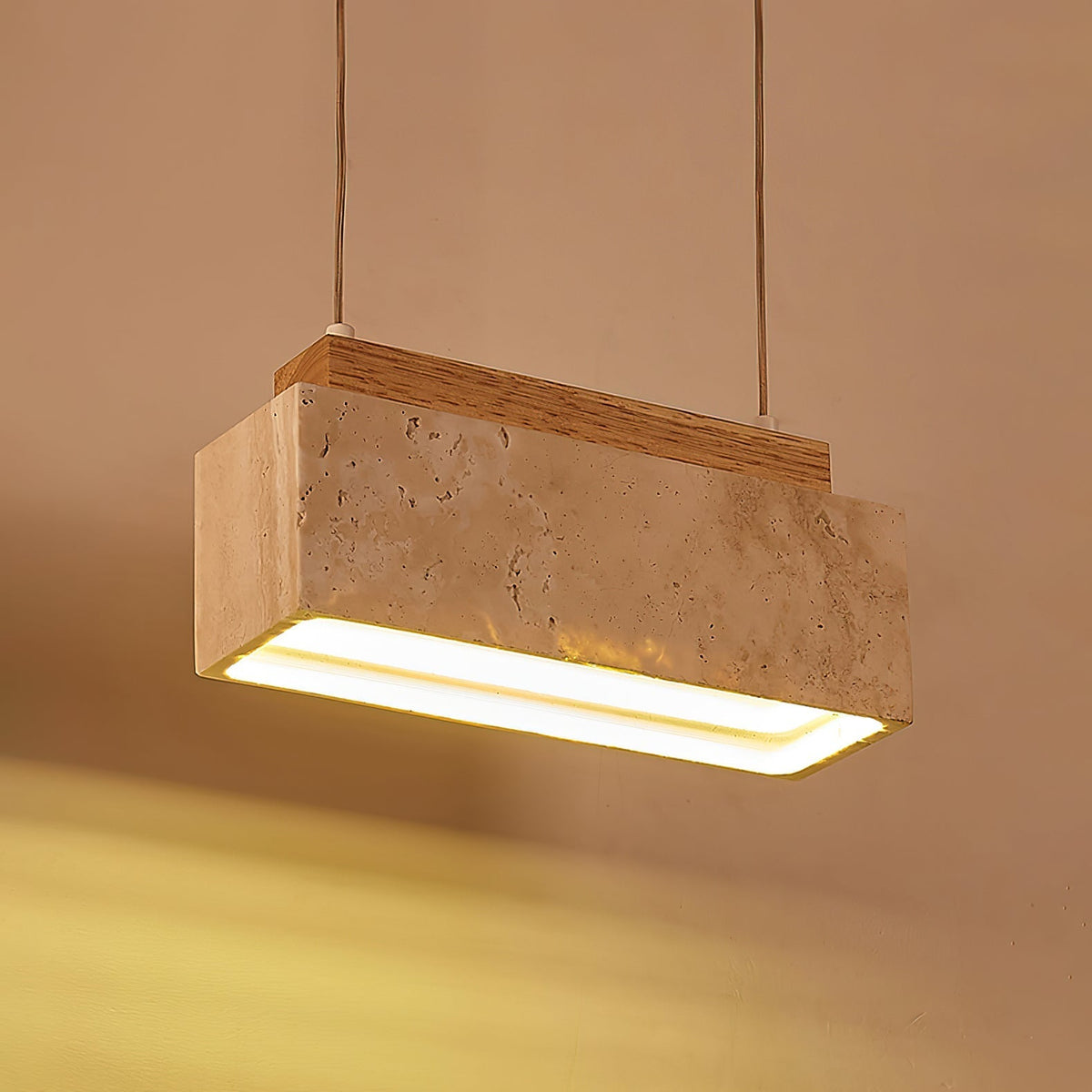 Norrelaria Travertine Pendant Light-Moonnatur