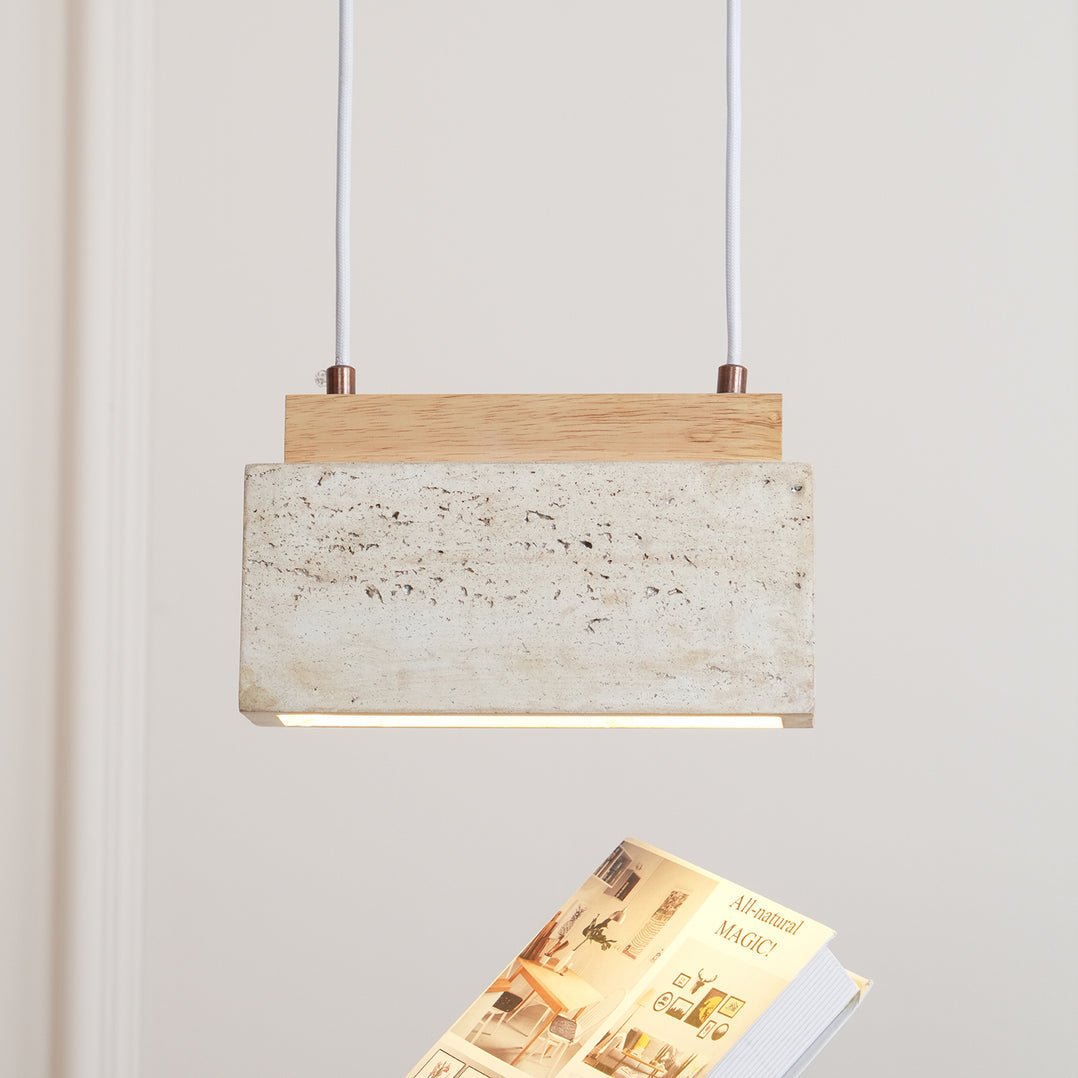 Norrelaria Travertine Pendant Light-Moonnatur