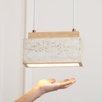 Norrelaria Travertine Pendant Light-Moonnatur