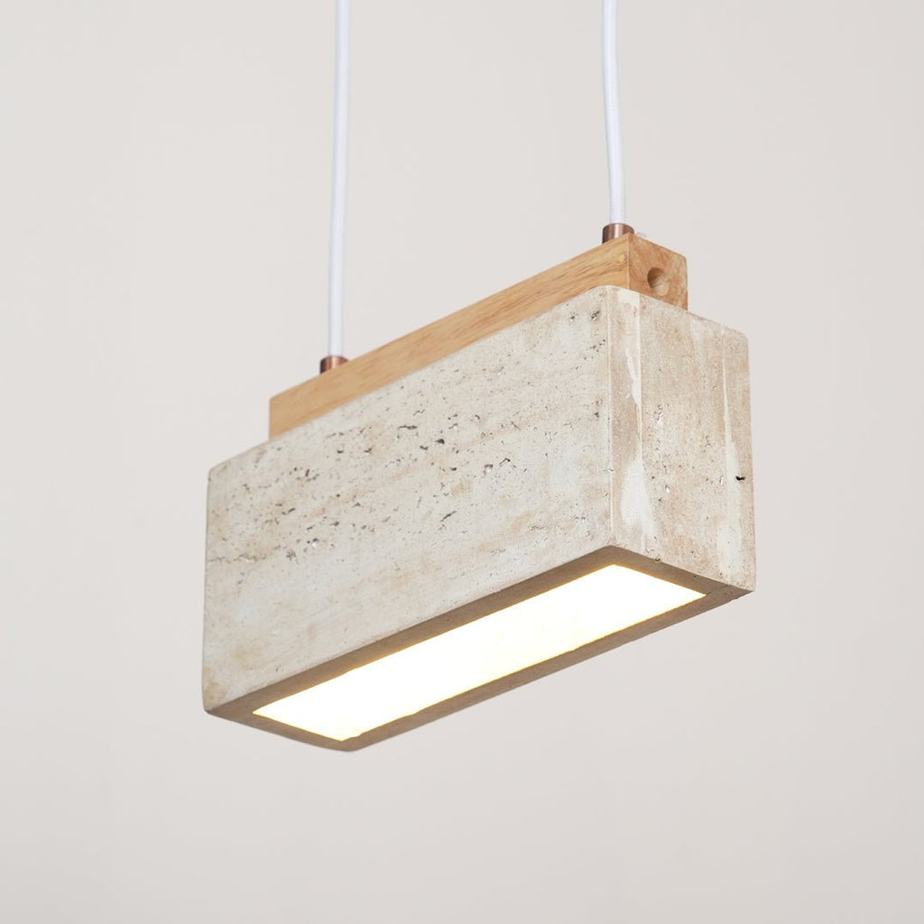 Norrelaria Travertine Pendant Light-Moonnatur