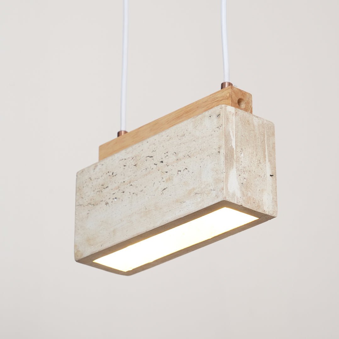 Norrelaria Travertine Pendant Light-Moonnatur