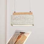 Norrelaria Travertine Pendant Light-Moonnatur