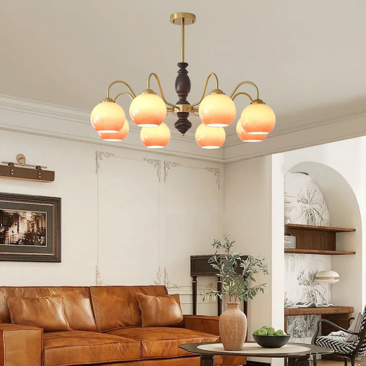 Yardenenna Glass Chandelier-Moonnatur