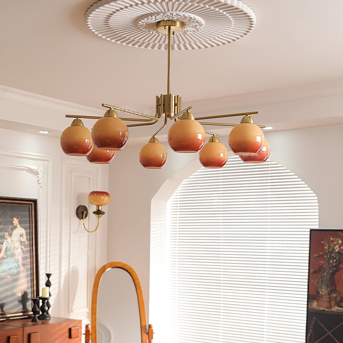 Jarenis Glass Chandelier-Moonnatur