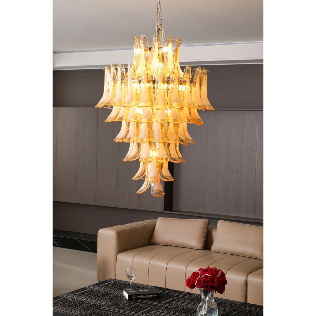 Auberfern Glass Chandelier-Moonnatur