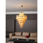 Auberfern Glass Chandelier-Moonnatur