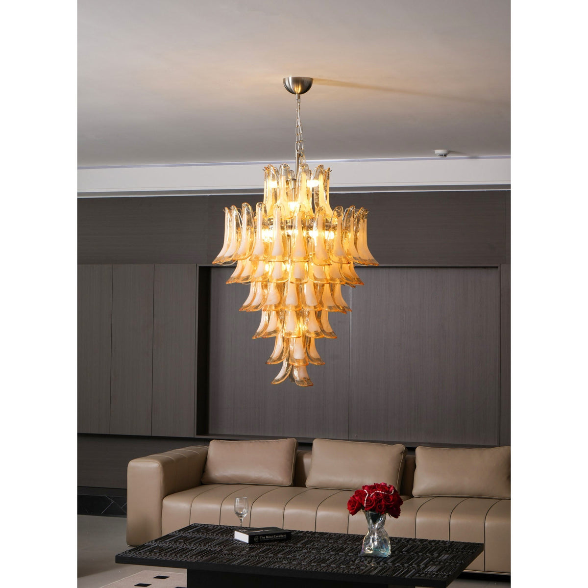 Auberfern Glass Chandelier-Moonnatur