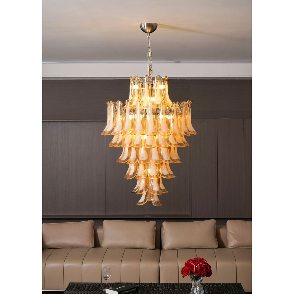 Auberfern Glass Chandelier-Moonnatur