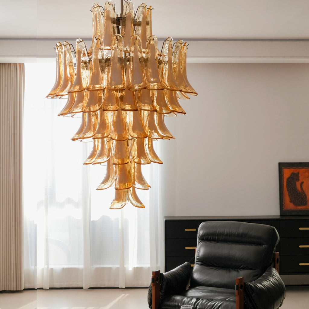 Auberfern Glass Chandelier-Moonnatur