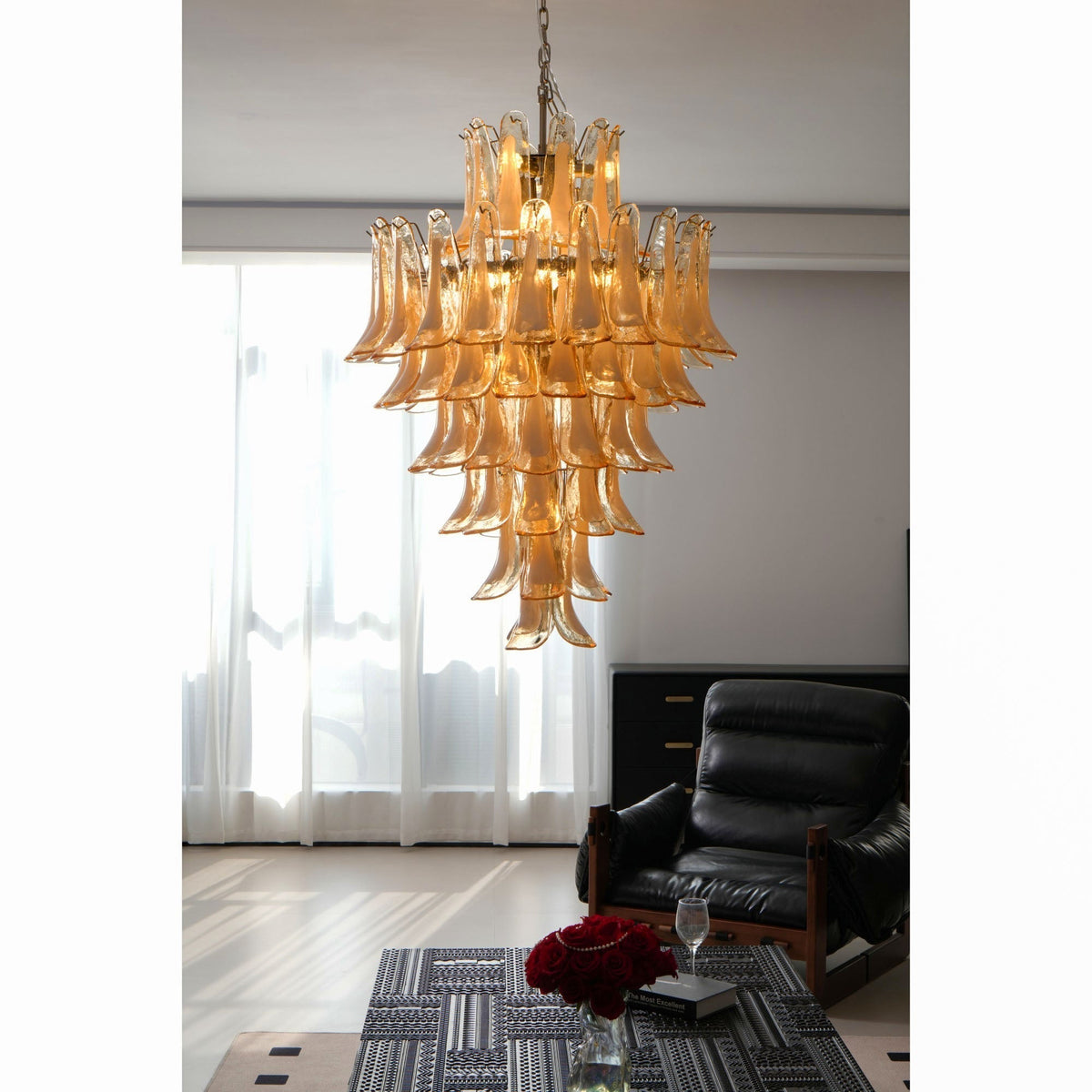 Auberfern Glass Chandelier-Moonnatur