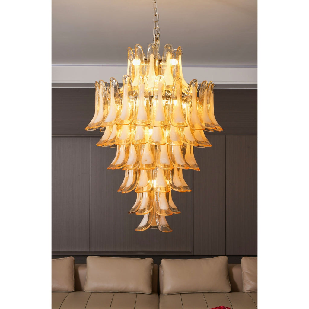 Auberfern Glass Chandelier-Moonnatur