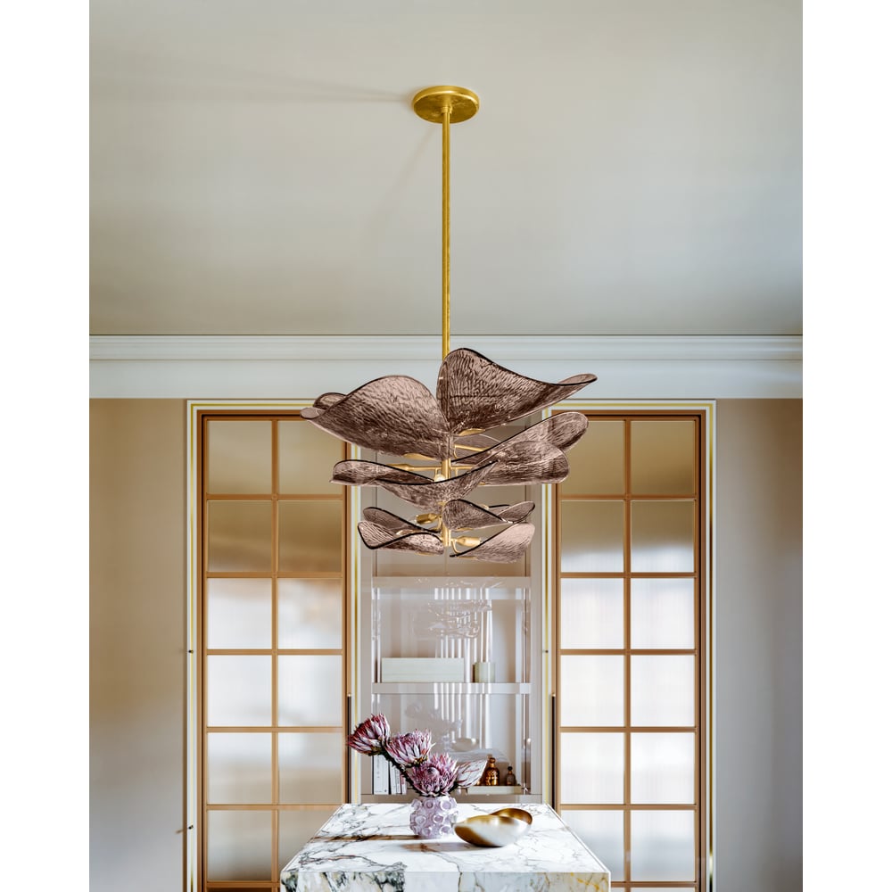 Casterrose Glass Chandelier-Moonnatur