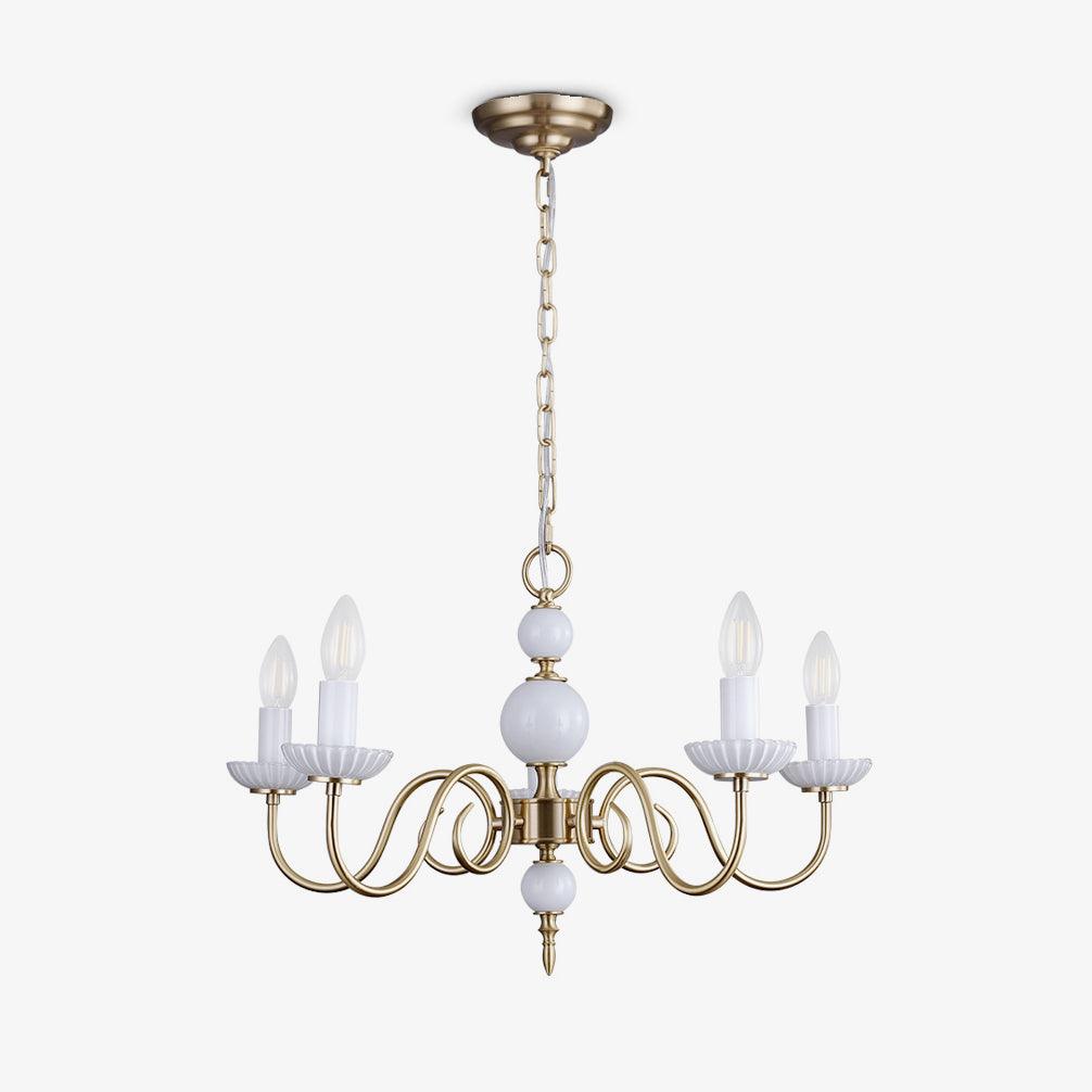 Odenwyn Brass Chandelier-Moonnatur