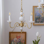 Odenwyn Brass Chandelier-Moonnatur
