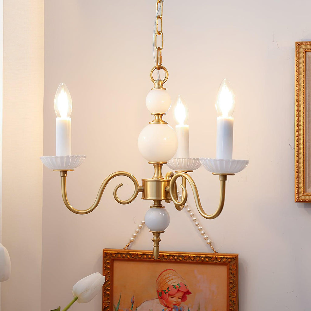 Odenwyn Brass Chandelier-Moonnatur