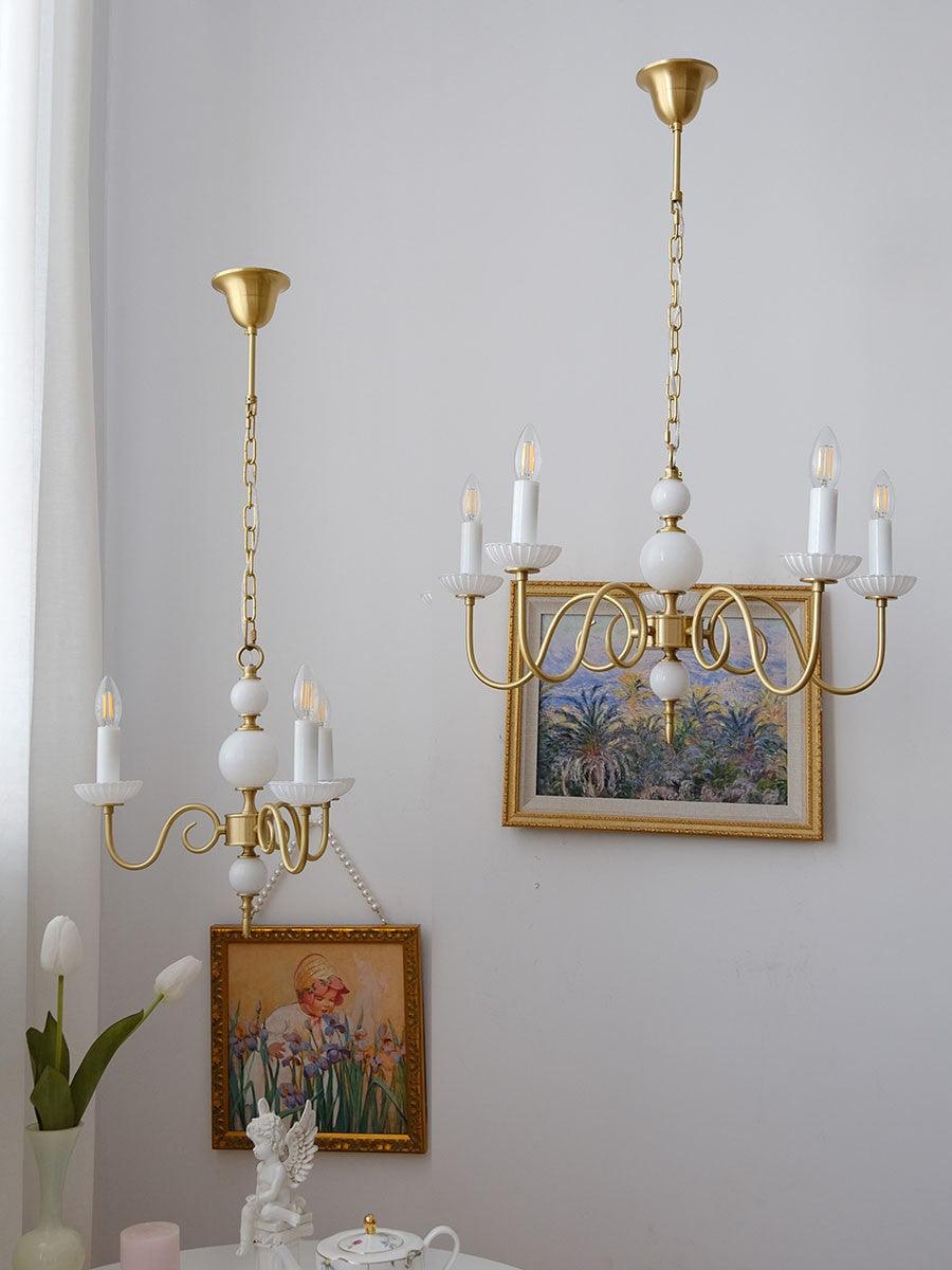 Odenwyn Brass Chandelier-Moonnatur