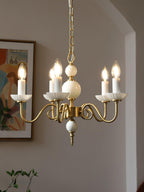 Odenwyn Brass Chandelier-Moonnatur
