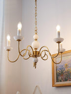Odenwyn Brass Chandelier-Moonnatur