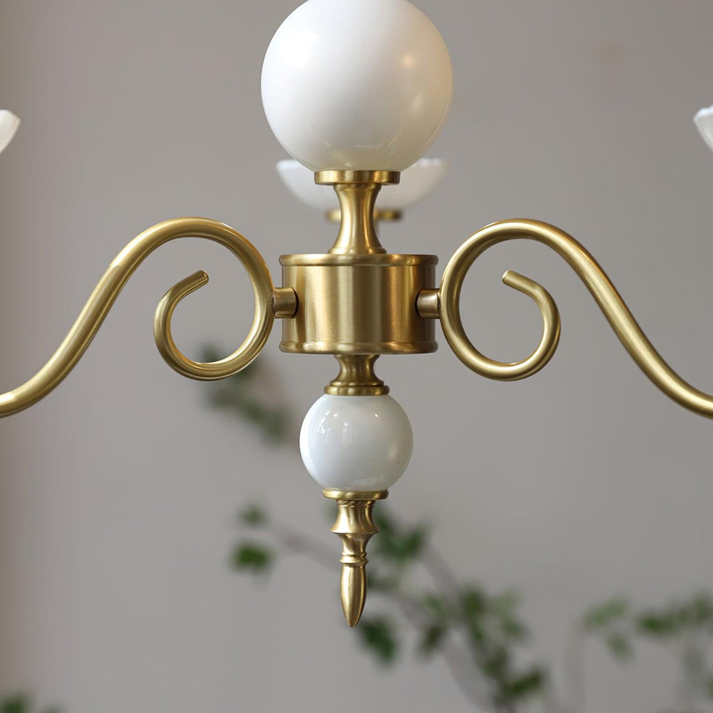 Odenwyn Brass Chandelier-Moonnatur