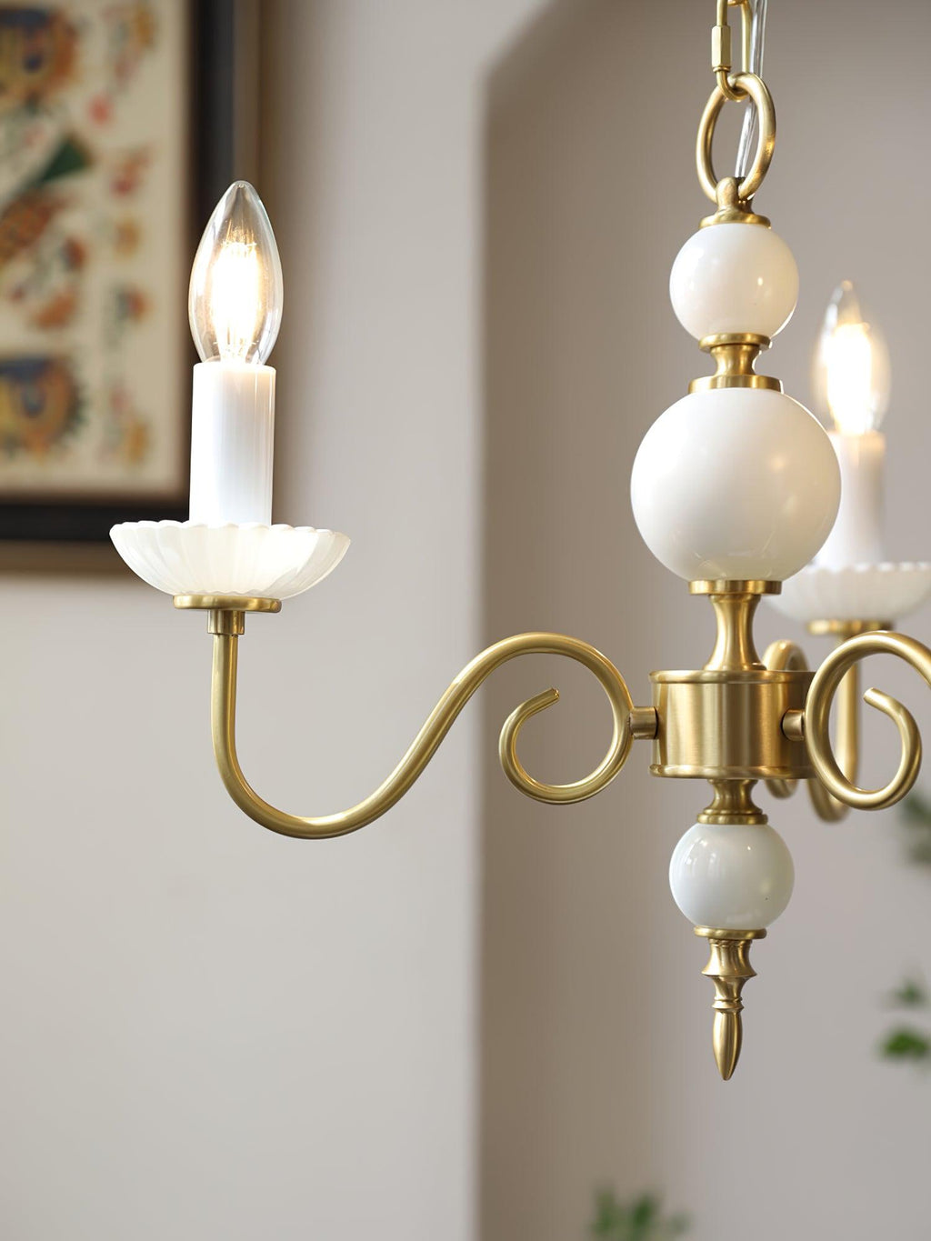Odenwyn Brass Chandelier-Moonnatur