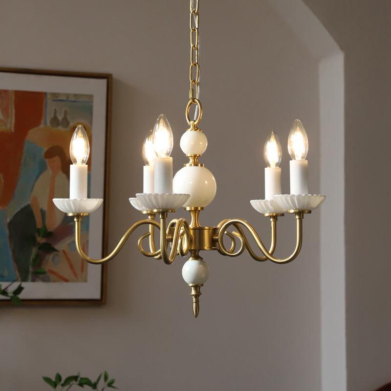 Odenwyn Brass Chandelier-Moonnatur