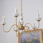 Odenwyn Brass Chandelier-Moonnatur