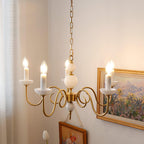 Odenwyn Brass Chandelier-Moonnatur