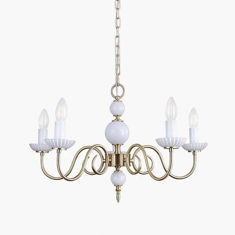 Odenwyn Brass Chandelier-Moonnatur