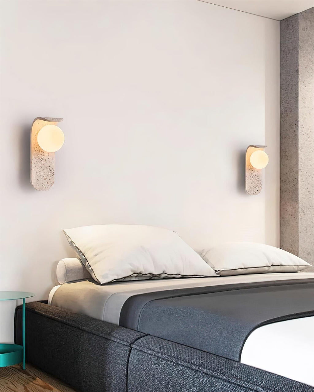 Beldenelia Travertine Wall Light-Moonnatur
