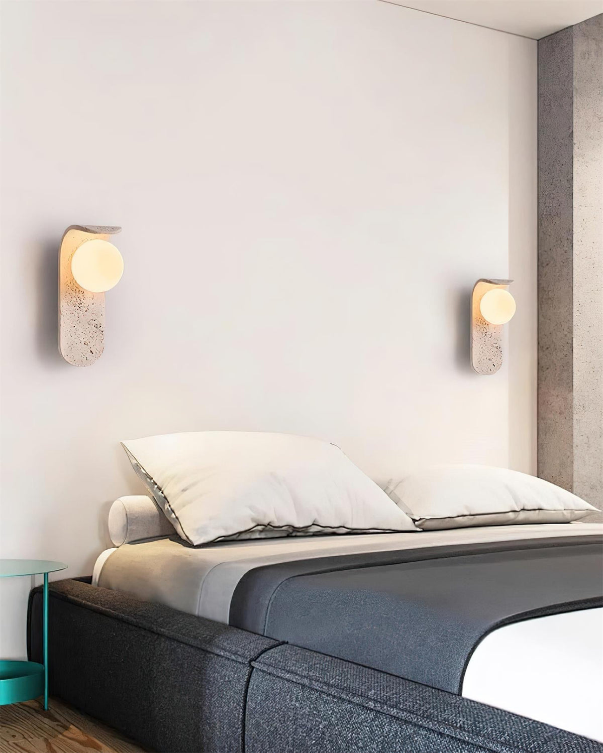 Beldenelia Travertine Wall Light-Moonnatur