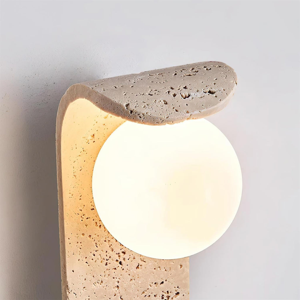 Beldenelia Travertine Wall Light-Moonnatur