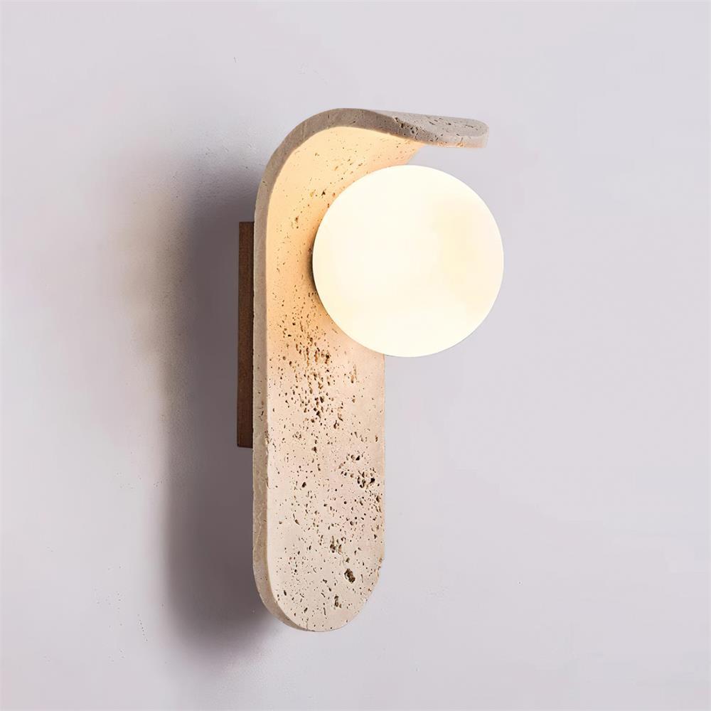 Beldenelia Travertine Wall Light-Moonnatur