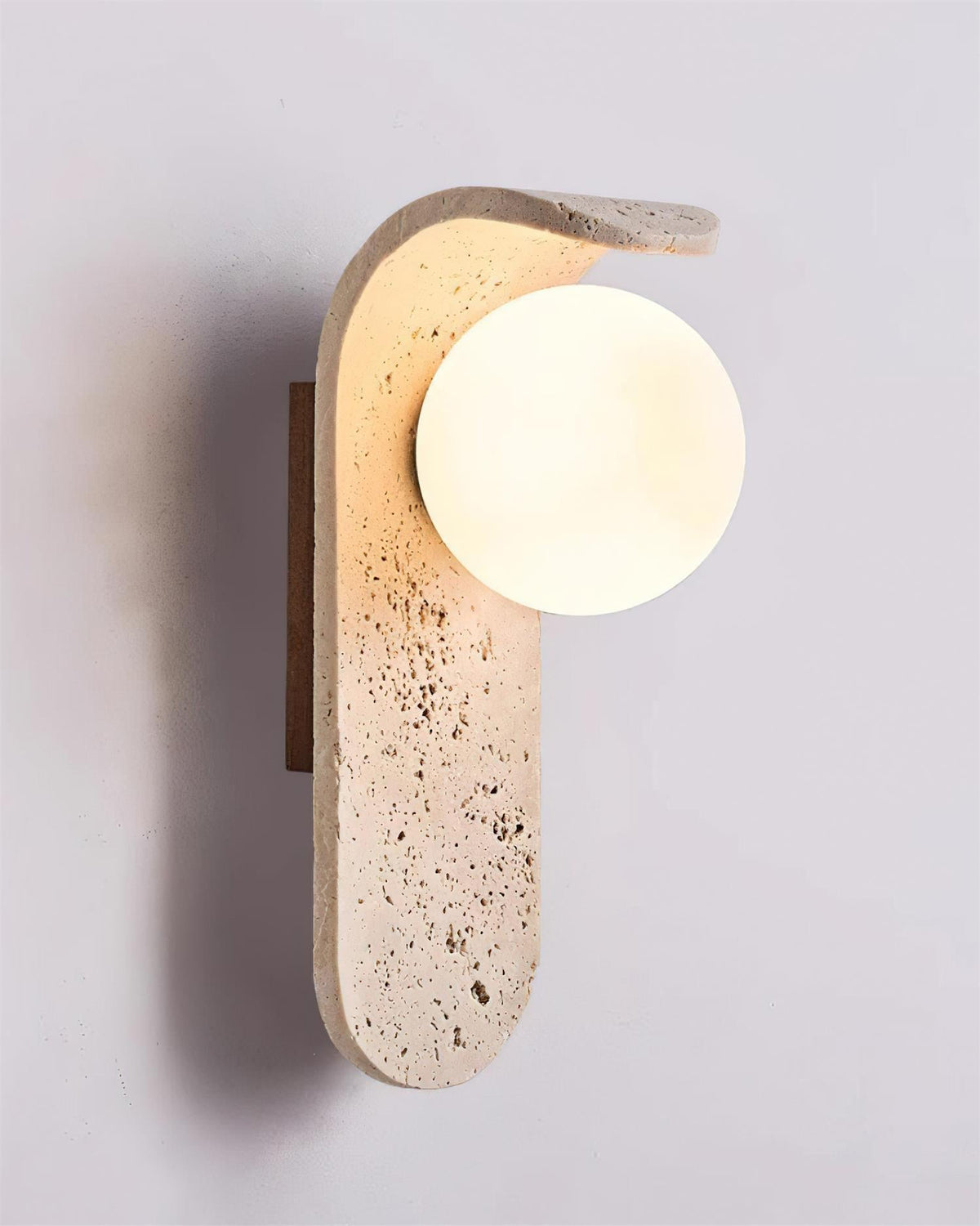 Beldenelia Travertine Wall Light-Moonnatur