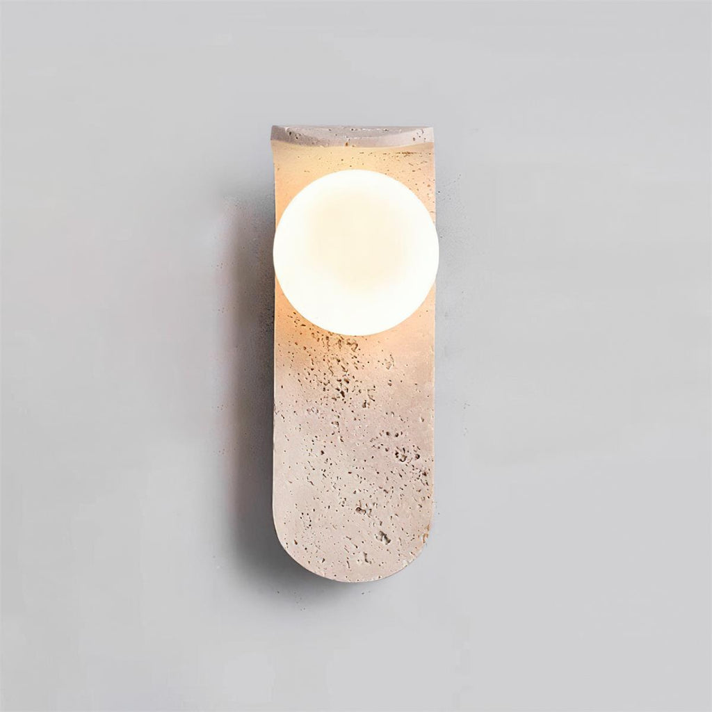 Beldenelia Travertine Wall Light-Moonnatur