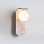 Beldenelia Travertine Wall Light-Moonnatur