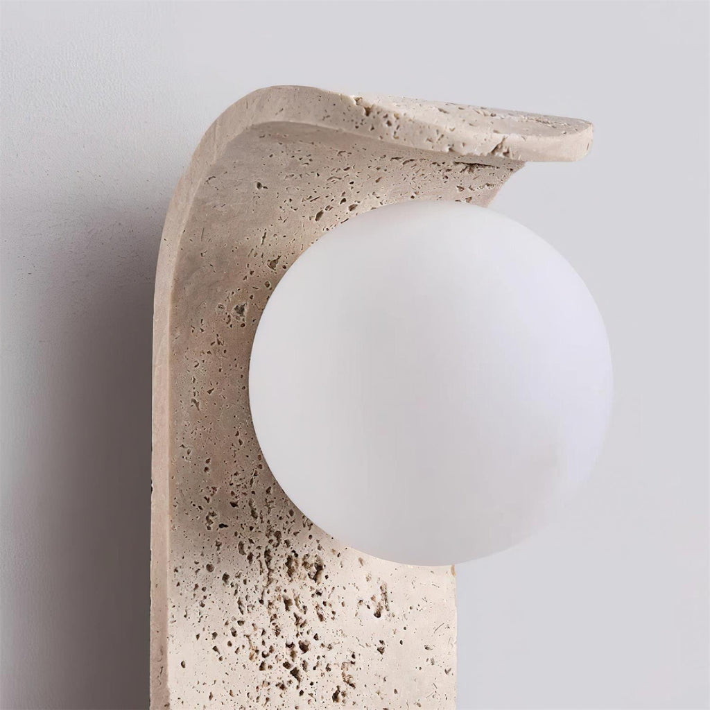 Beldenelia Travertine Wall Light-Moonnatur