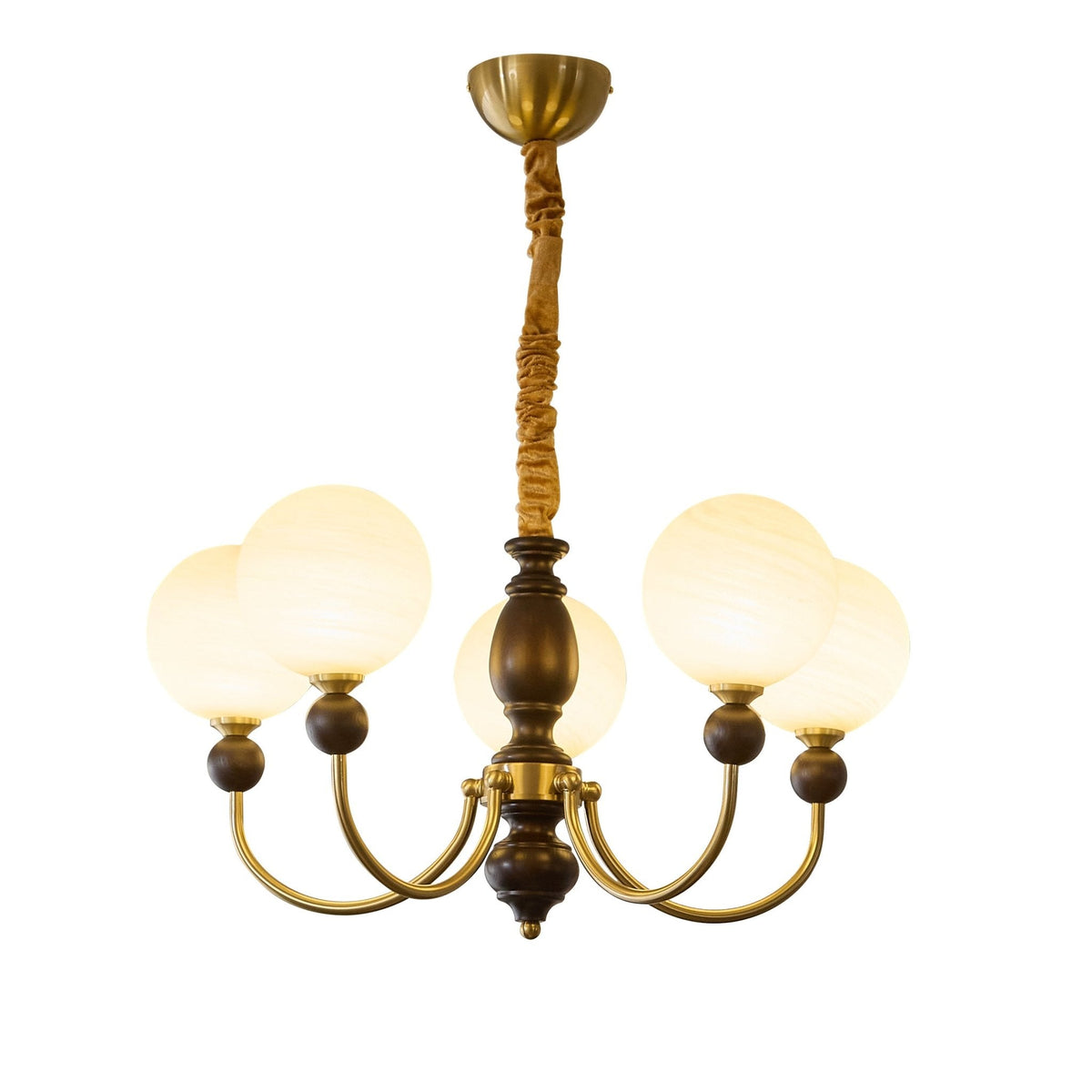 Wyrenara Wood Chandelier-Moonnatur