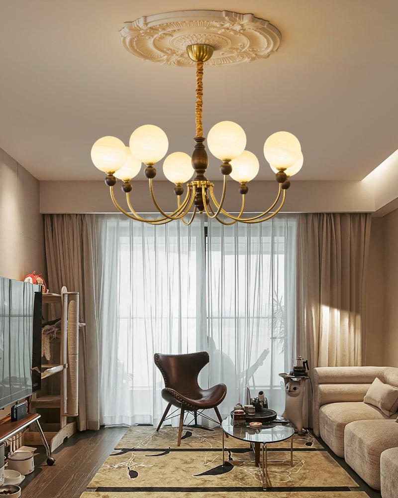 Wyrenara Wood Chandelier-Moonnatur