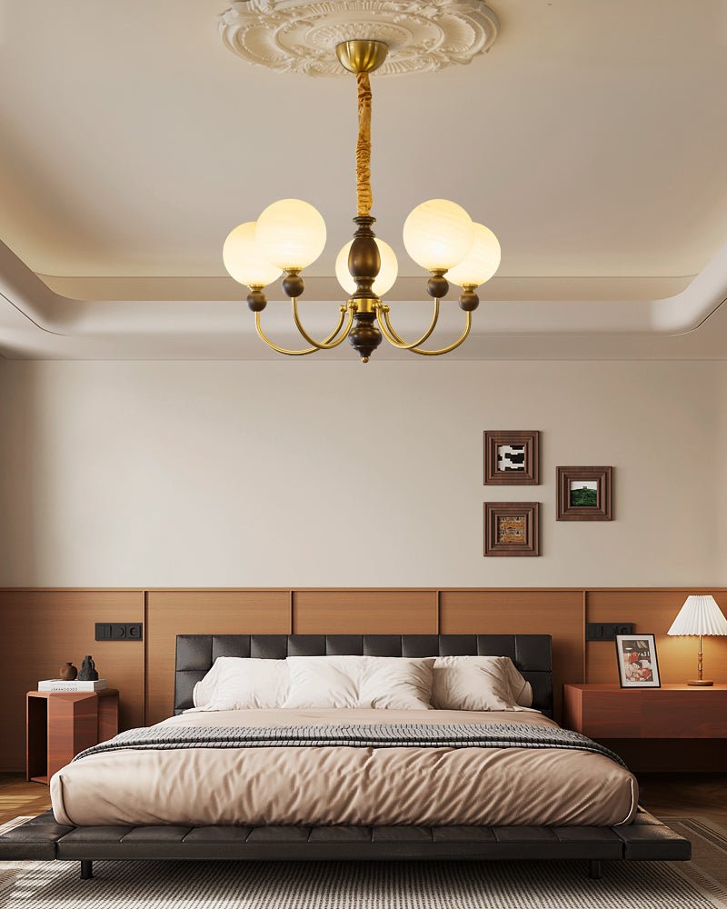 Wyrenara Wood Chandelier-Moonnatur