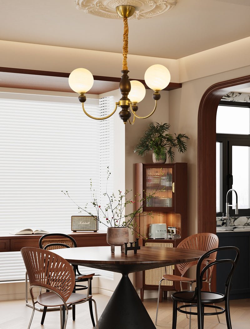 Wyrenara Wood Chandelier-Moonnatur