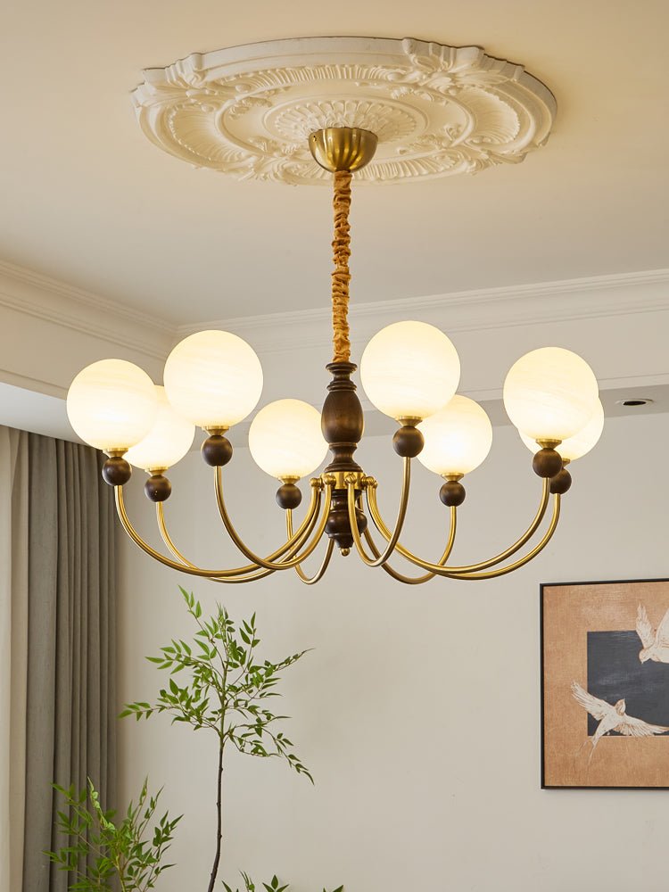 Wyrenara Wood Chandelier-Moonnatur
