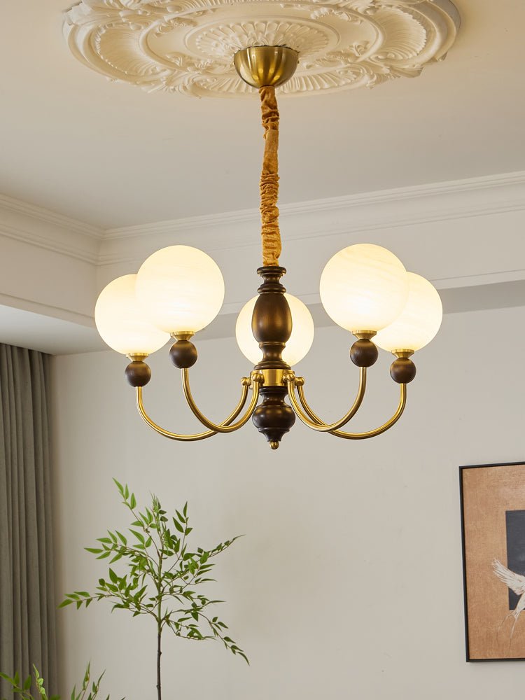 Wyrenara Wood Chandelier-Moonnatur