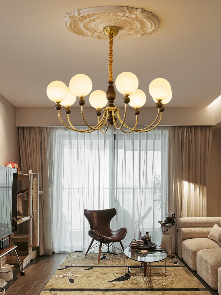 Wyrenara Wood Chandelier-Moonnatur