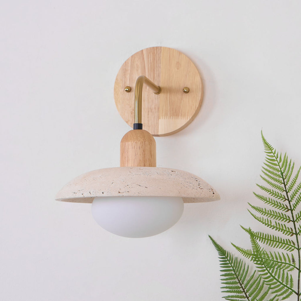 Rardencove Travertine Wall Light-Moonnatur