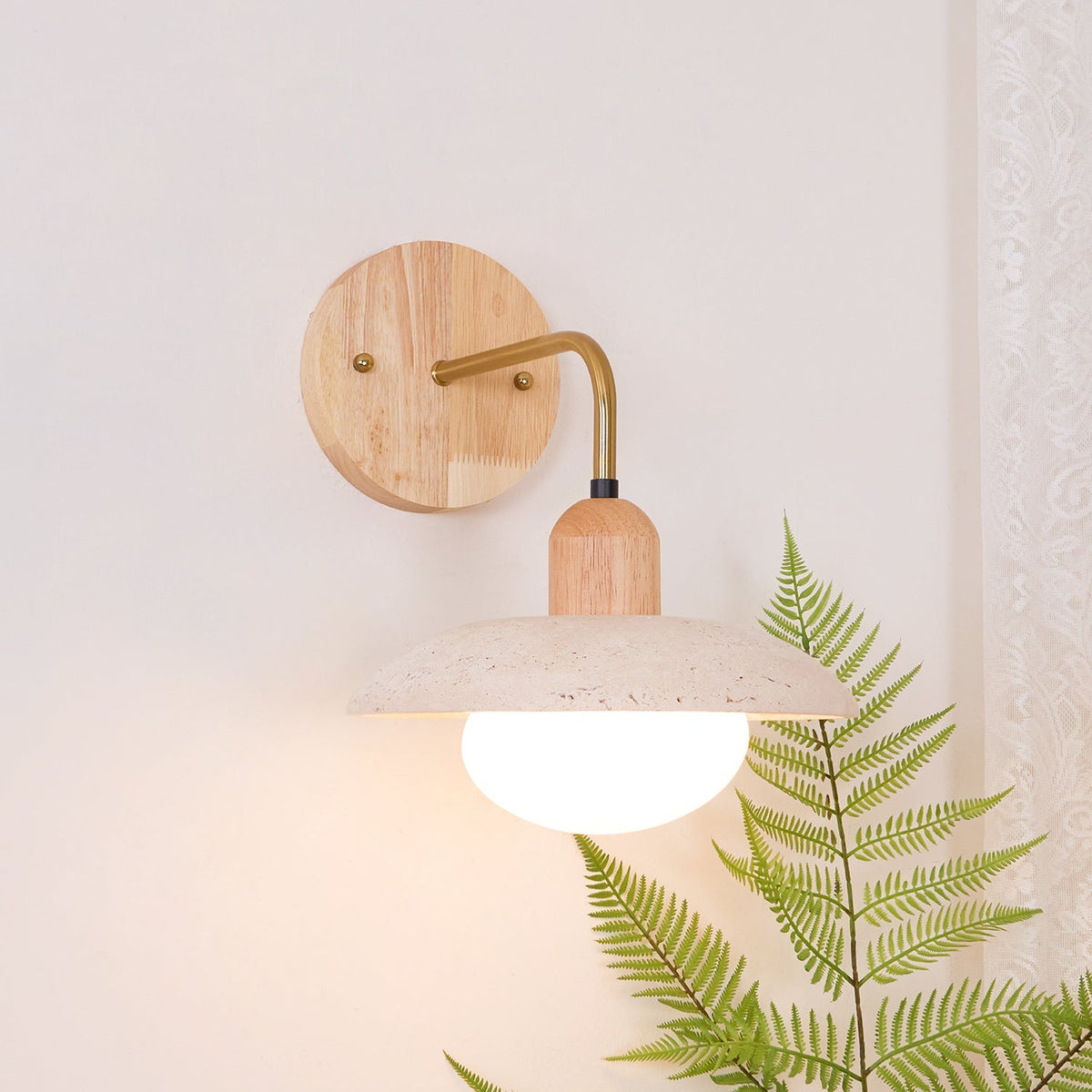 Enverenelle Travertine Wall Light-Moonnatur