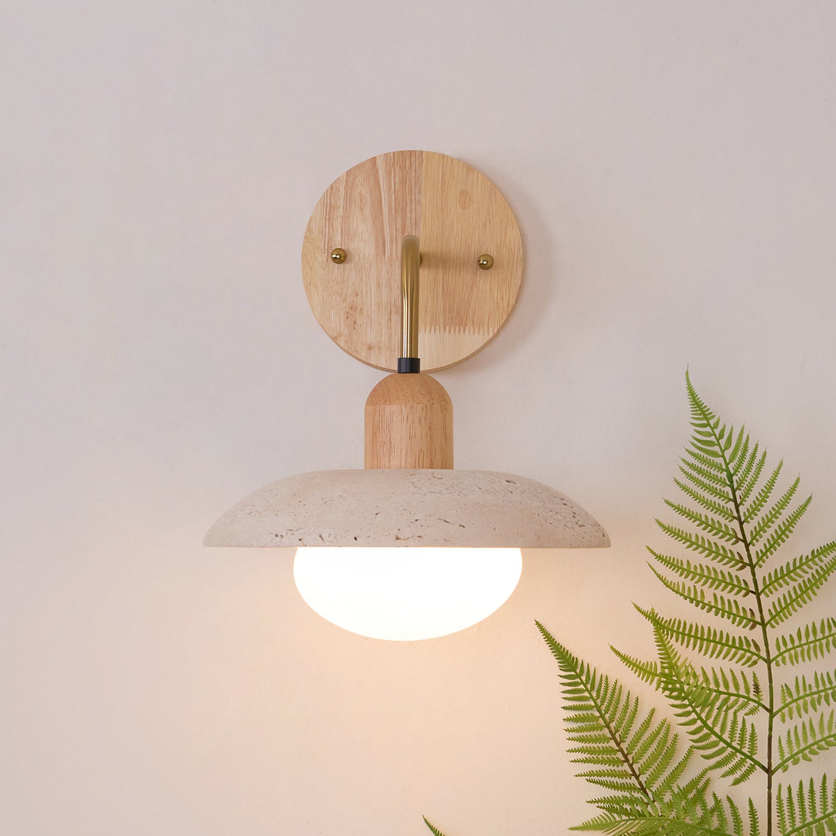 Enverenelle Travertine Wall Light-Moonnatur