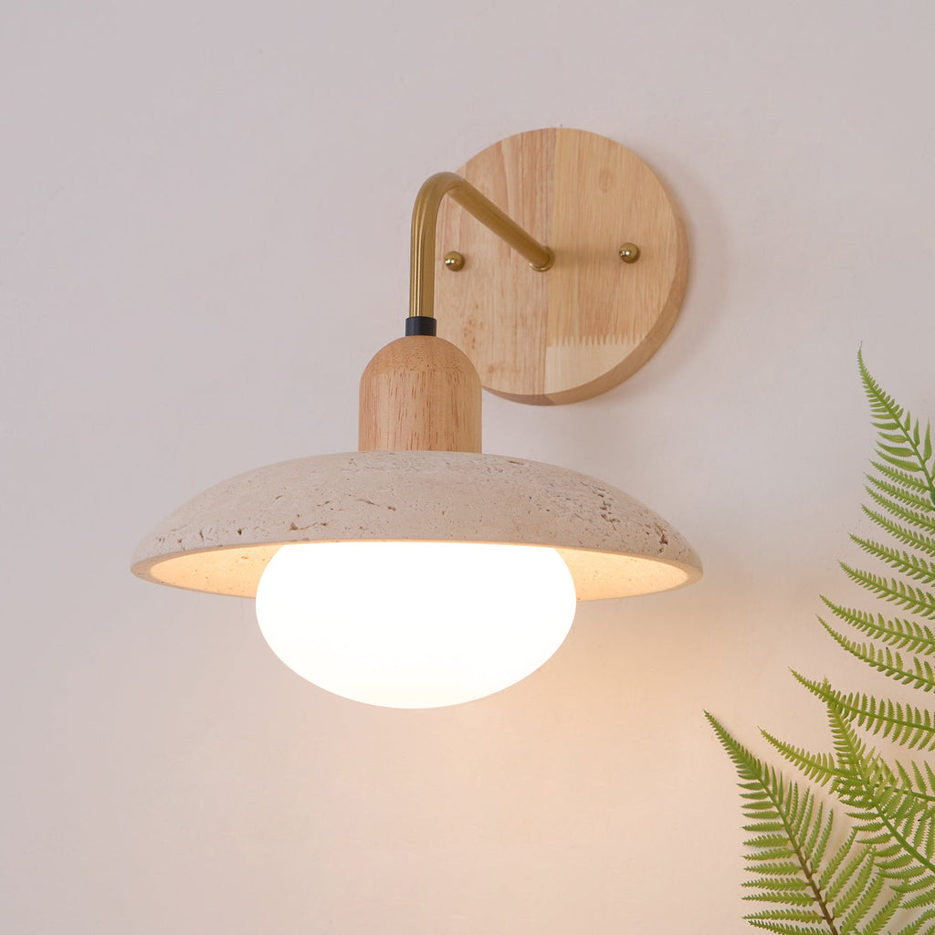 Rardencove Travertine Wall Light-Moonnatur