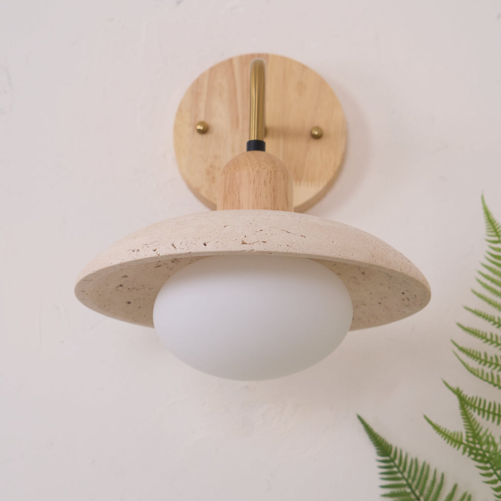 Rardencove Travertine Wall Light-Moonnatur