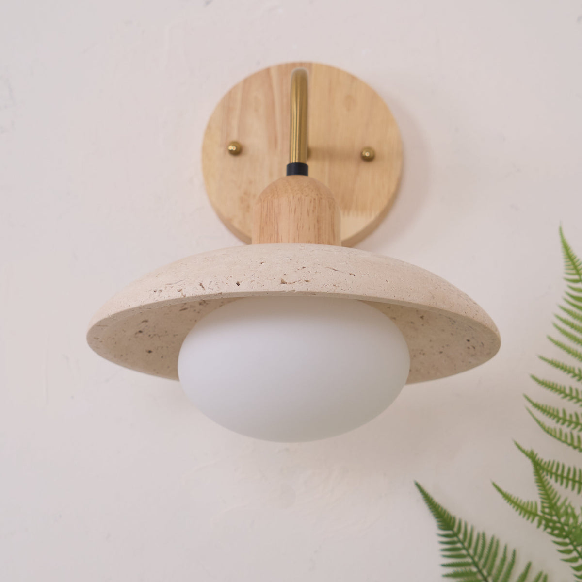Rardencove Travertine Wall Light-Moonnatur